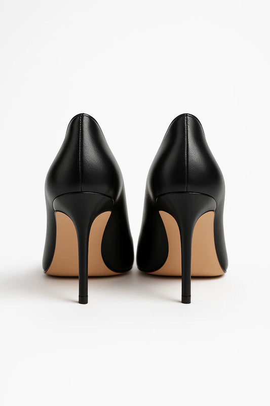 Čierne lodičky 10 cm